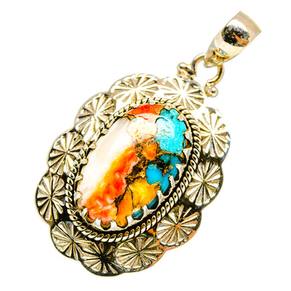 Spiny Oyster Turquoise Pendants handcrafted by Ana Silver Co - PD9869