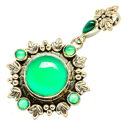 Green Onyx Pendants handcrafted by Ana Silver Co - PD9880