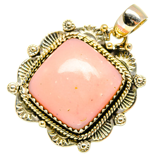Pink Opal Pendants handcrafted by Ana Silver Co - PD9884