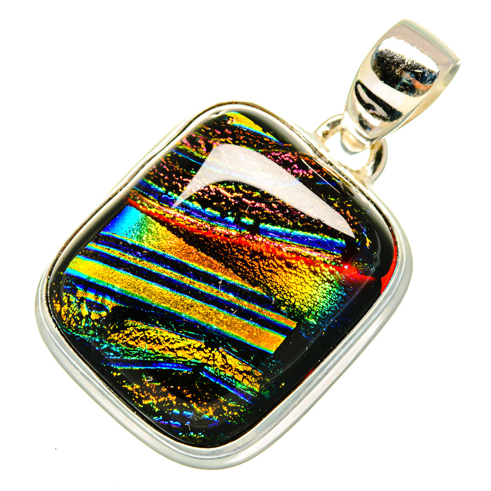 Dichroic Glass Pendants handcrafted by Ana Silver Co - PD9888
