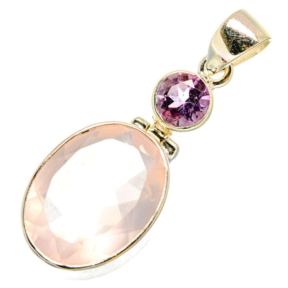 Rose Quartz Pendants handcrafted by Ana Silver Co - PD9900