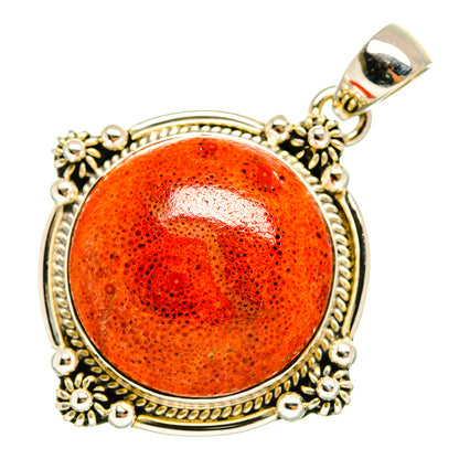 Sponge Coral Pendants handcrafted by Ana Silver Co - PD9905