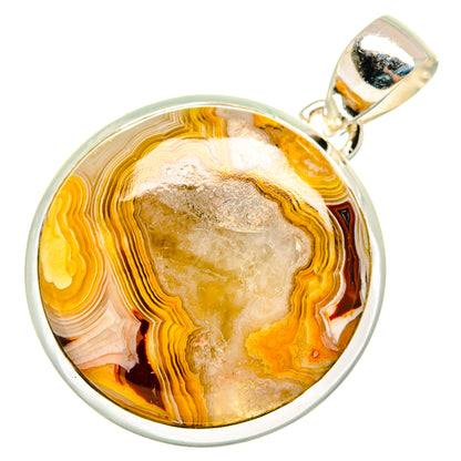 Laguna Lace Agate Pendants handcrafted by Ana Silver Co - PD9907