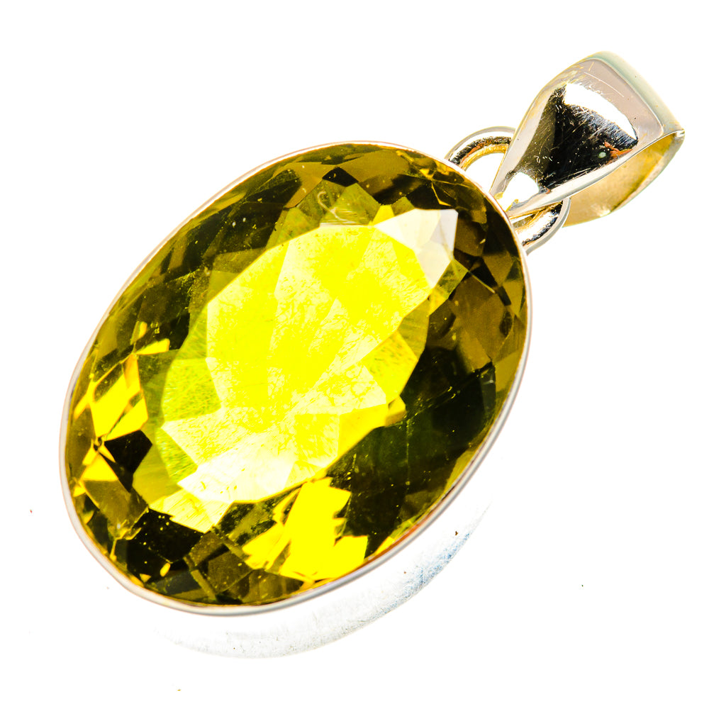 Olive Quartz Pendants handcrafted by Ana Silver Co - PD9908