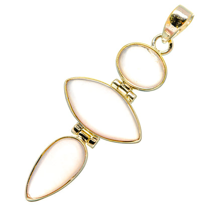 Rose Quartz Pendants handcrafted by Ana Silver Co - PD9912