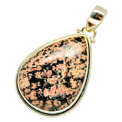 Fireworks Obsidian Pendants handcrafted by Ana Silver Co - PD9920