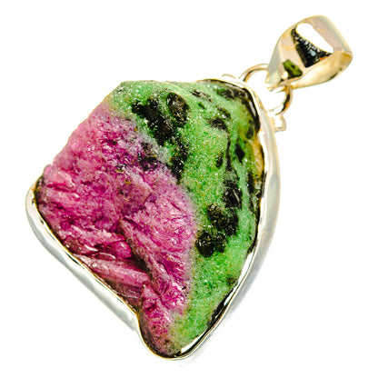 Ruby Zoisite Pendants handcrafted by Ana Silver Co - PD9924
