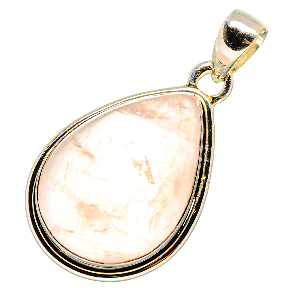Rose Quartz Pendants handcrafted by Ana Silver Co - PD9967