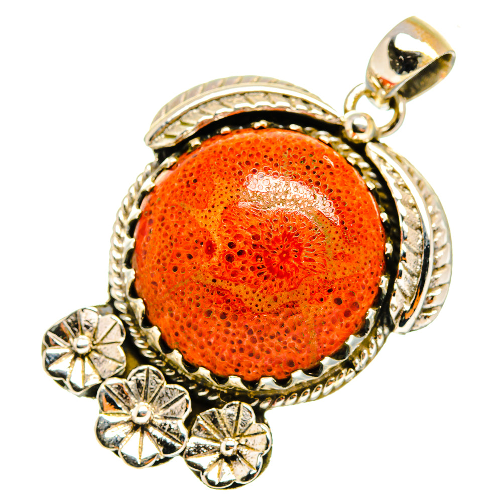 Sponge Coral Pendants handcrafted by Ana Silver Co - PD9979