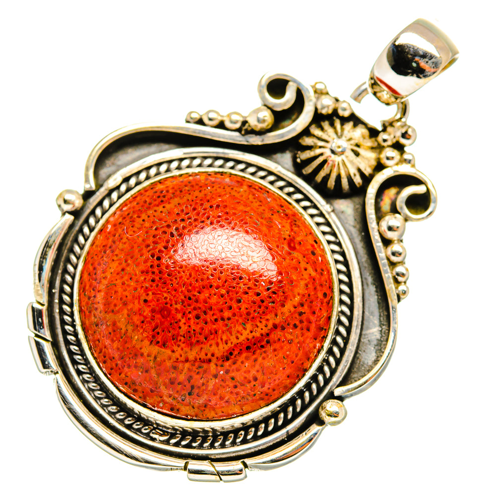Sponge Coral Pendants handcrafted by Ana Silver Co - PD9983