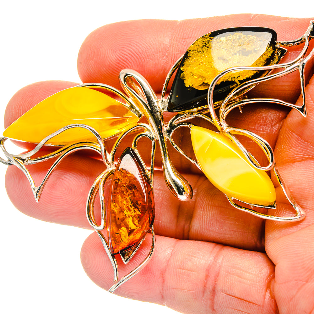 Baltic Amber Pendants handcrafted by Ana Silver Co - PINS-pd3366