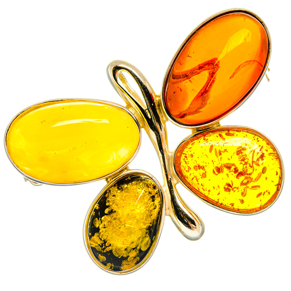 Baltic Amber Pendants handcrafted by Ana Silver Co - PINS-pd3369 - Photo 2