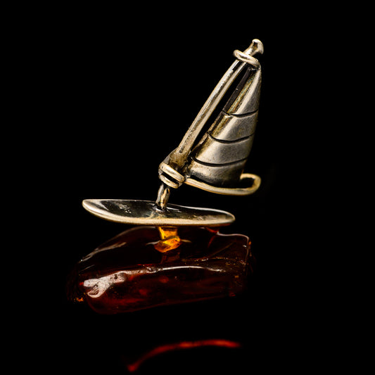 Baltic Amber Charms handcrafted by Ana Silver Co - PW1002