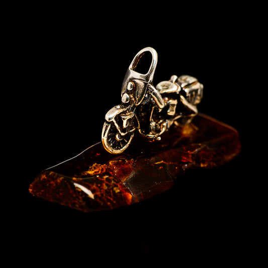 Baltic Amber Charms handcrafted by Ana Silver Co - PW1011