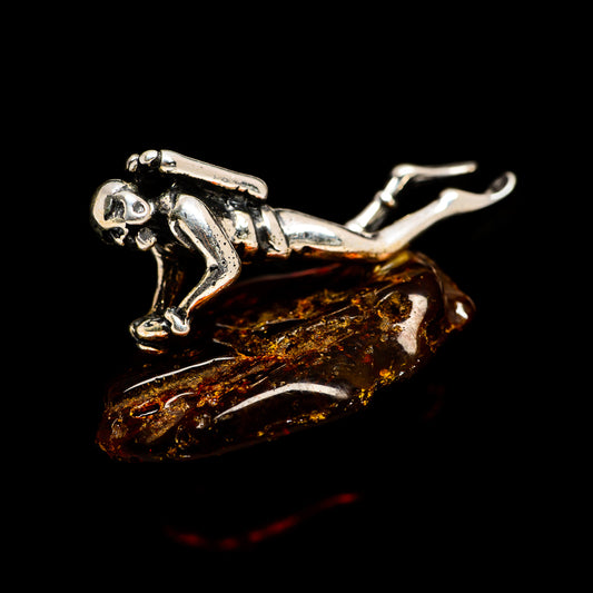 Baltic Amber Charms handcrafted by Ana Silver Co - PW1047