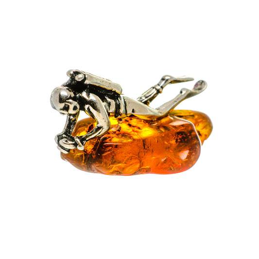 Baltic Amber Charms handcrafted by Ana Silver Co - PW1043