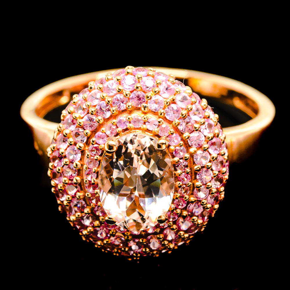 Morganite Rings handcrafted by Ana Silver Co - R0596-MG - Photo 2