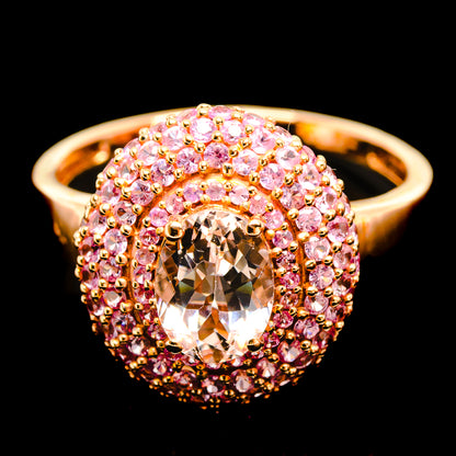 Morganite Rings handcrafted by Ana Silver Co - R0596-MG - Photo 2