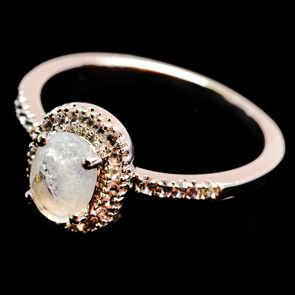Moonstone Rings handcrafted by Ana Silver Co - R12907-MOON-SIZE-6