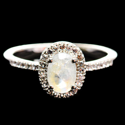 Moonstone Rings handcrafted by Ana Silver Co - R12907-MOON-SIZE-9 - Photo 2
