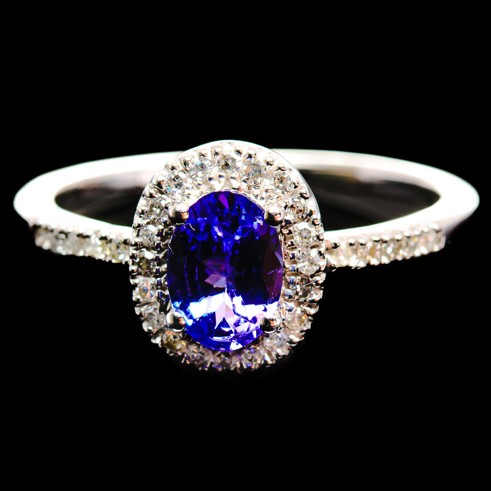 Tanzanite Rings handcrafted by Ana Silver Co - R12907-TZ-SIZE-7 - Photo 2