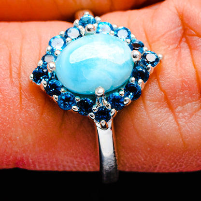 Larimar Rings handcrafted by Ana Silver Co - R13032-LMR-SIZE-7 - Photo 3