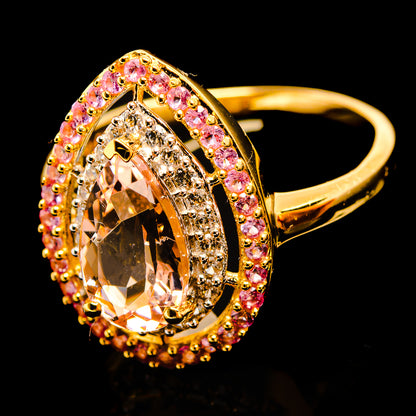 Morganite Rings handcrafted by Ana Silver Co - R16056-MG