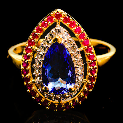 Tanzanite Rings handcrafted by Ana Silver Co - R16056-TZ - Photo 2