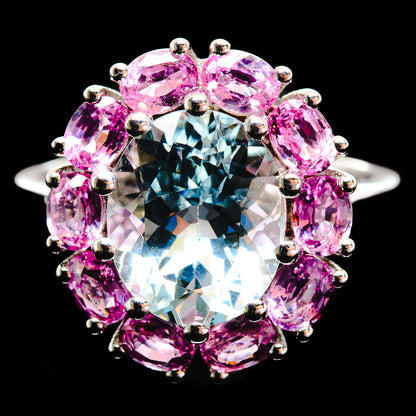 Aquamarine Rings handcrafted by Ana Silver Co - R17003-AQUA-SIZE-8 - Photo 2