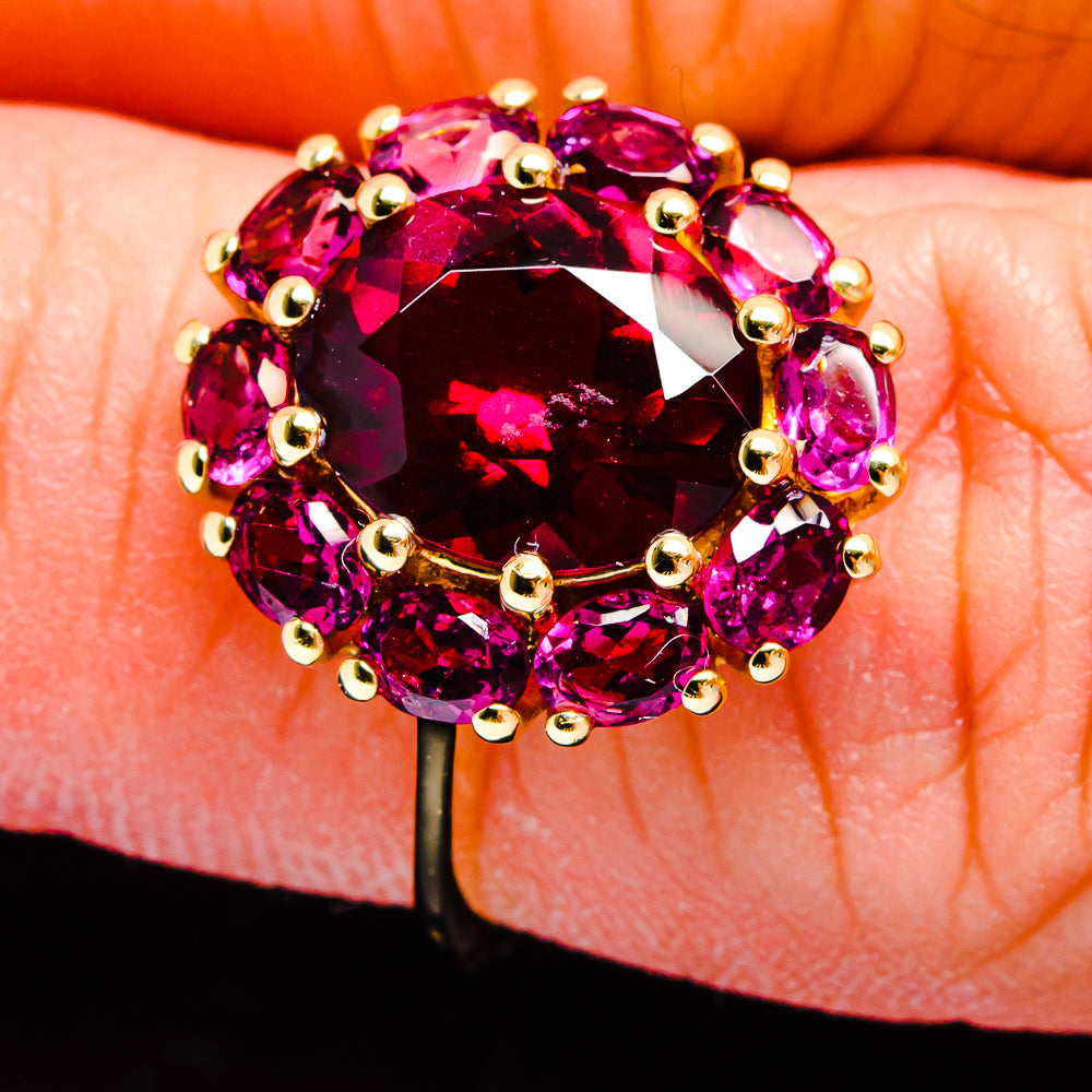 Rhodolite Garnet Rings handcrafted by Ana Silver Co - R17003-RHO-SIZE-7 - Photo 3