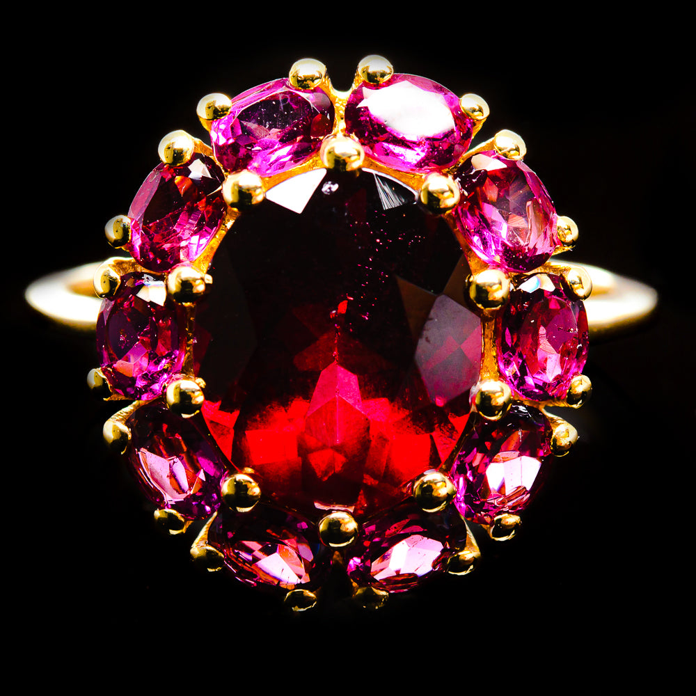 Rhodolite Garnet Rings handcrafted by Ana Silver Co - R17003-RHO-SIZE-7 - Photo 2