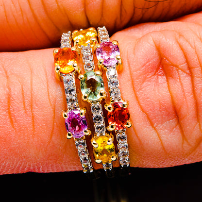 Multi-Sapphire Rings handcrafted by Ana Silver Co - R17445-SIZE-7 - Photo 2