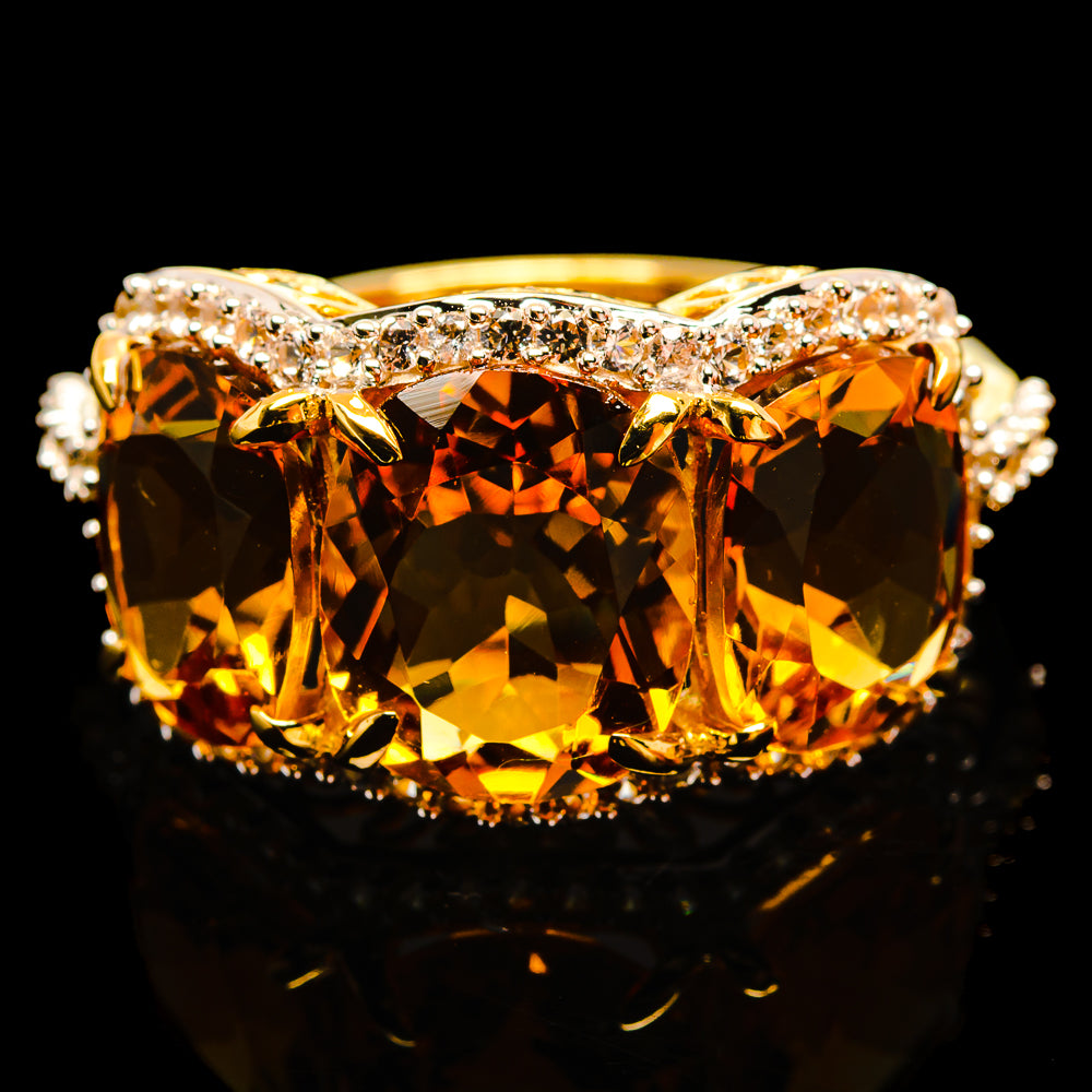 Citrine Rings handcrafted by Ana Silver Co - R17678-CIT - Photo 2