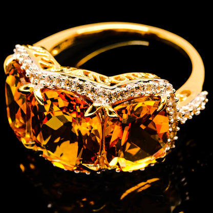 Citrine Rings handcrafted by Ana Silver Co - R17678-CIT