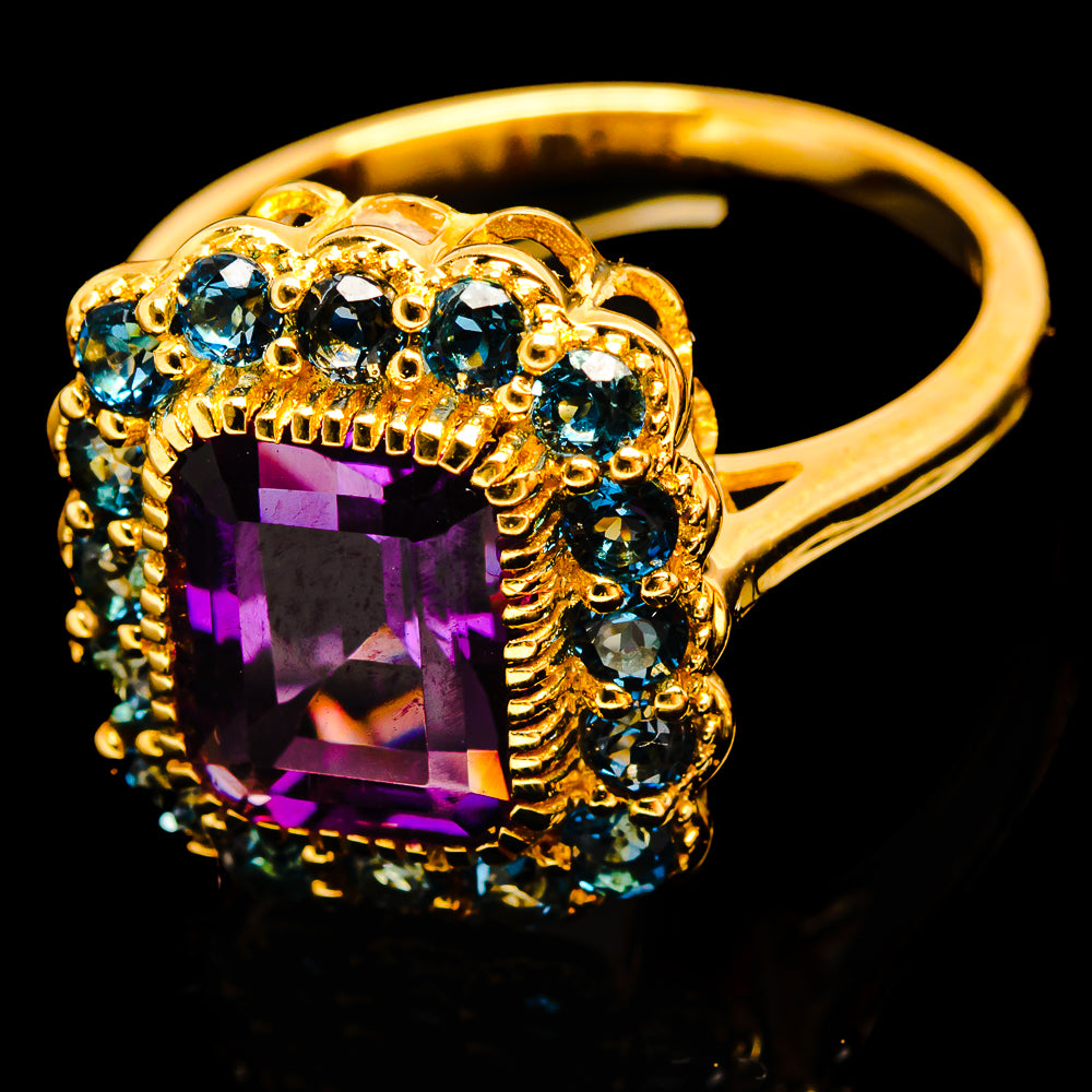 Amethyst Rings handcrafted by Ana Silver Co - R18103-AMT