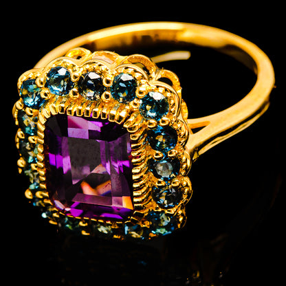 Amethyst Rings handcrafted by Ana Silver Co - R18103-AMT