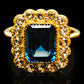 London Blue Topaz Rings handcrafted by Ana Silver Co - R18103-LBT - Photo 2