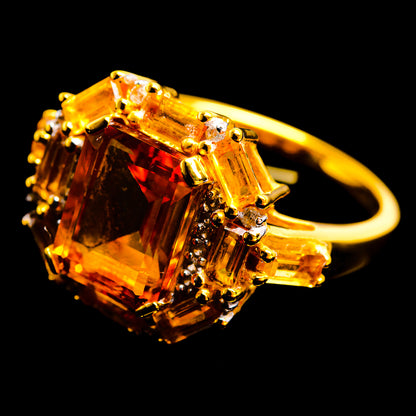 Mandarin Citrine Rings handcrafted by Ana Silver Co - R18145-CIT-SIZE-9
