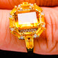 Mandarin Citrine Rings handcrafted by Ana Silver Co - R18145-CIT-SIZE-8 - Photo 3