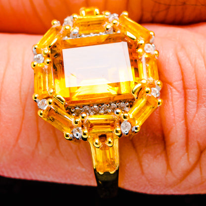 Mandarin Citrine Rings handcrafted by Ana Silver Co - R18145-CIT-SIZE-9 - Photo 3