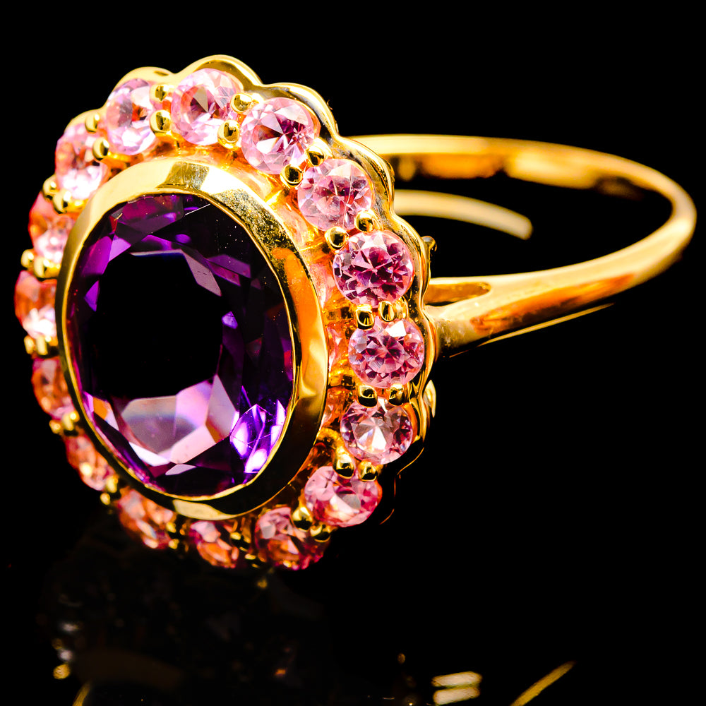 Amethyst Rings handcrafted by Ana Silver Co - R22482-AMT