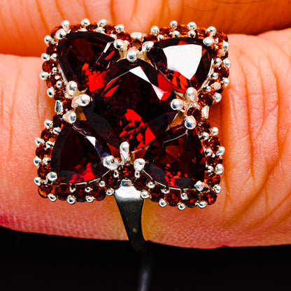 Garnet Rings handcrafted by Ana Silver Co - R2974-GAR-SIZE-8 - Photo 3