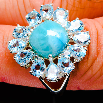 Larimar Rings handcrafted by Ana Silver Co - R3239-LMR-SIZE-7 - Photo 3