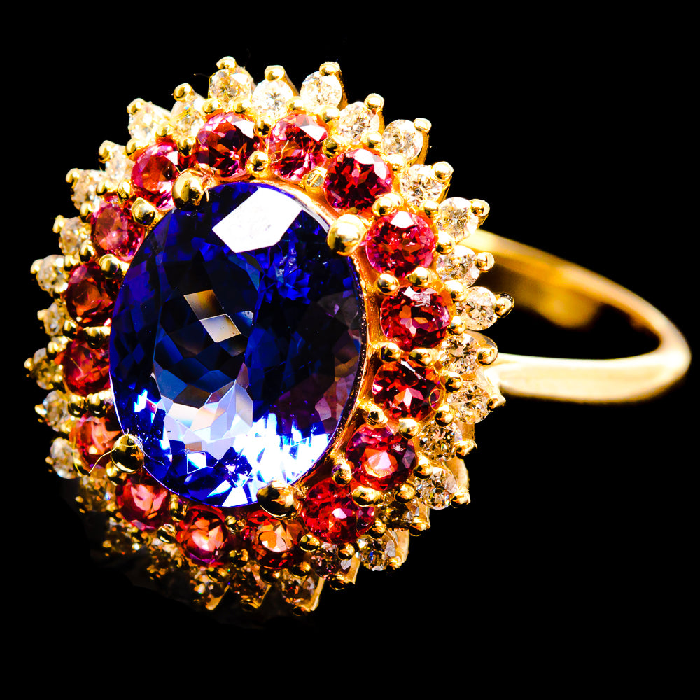 AAA Tanzanite Rings handcrafted by Ana Silver Co - A7923-SIZE-7