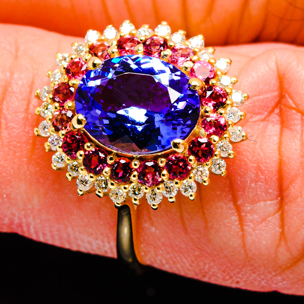 AAA Tanzanite Rings handcrafted by Ana Silver Co - A7923-SIZE-7 - Photo 3