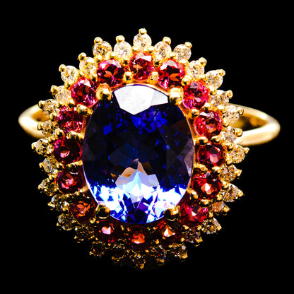 AAA Tanzanite Rings handcrafted by Ana Silver Co - A7923-SIZE-7 - Photo 2