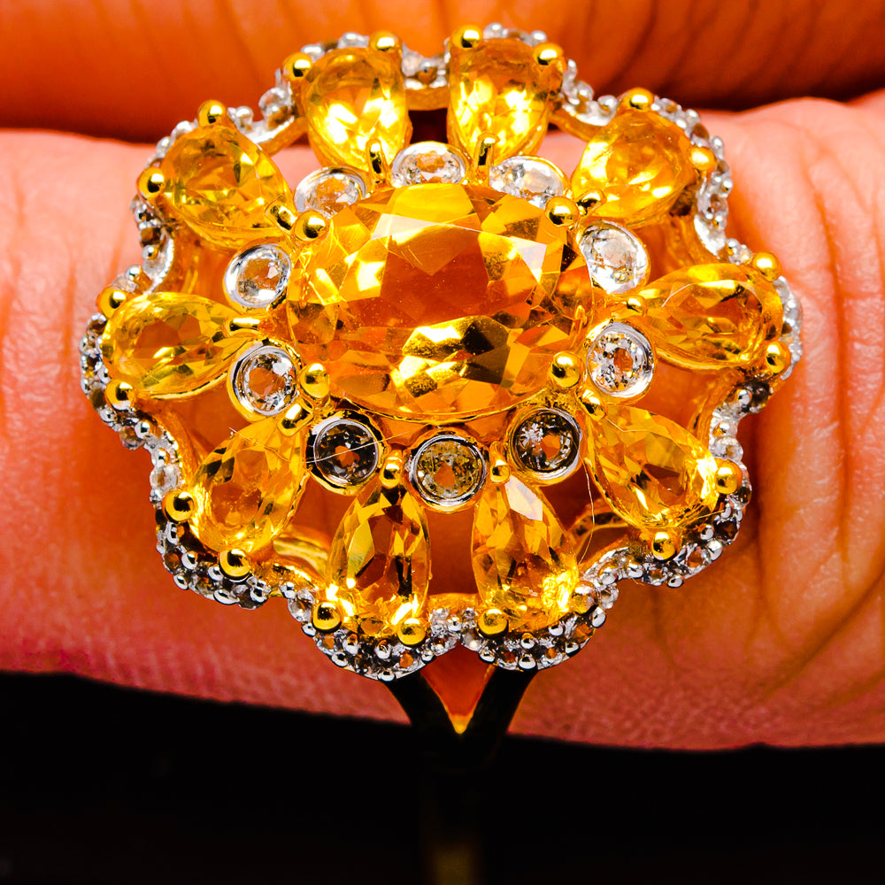 Citrine Rings handcrafted by Ana Silver Co - R9086-CIT-SIZE-7 - Photo 3