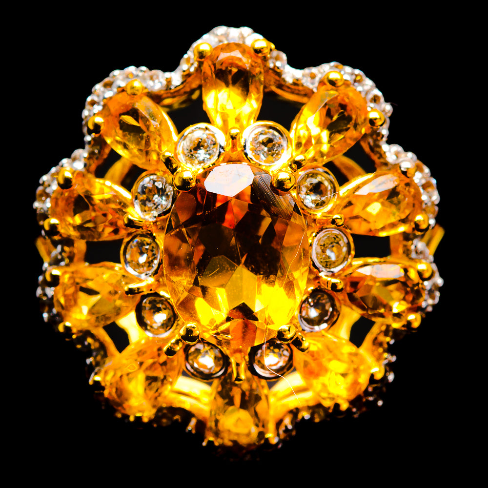 Citrine Rings handcrafted by Ana Silver Co - R9086-CIT-SIZE-9 - Photo 2