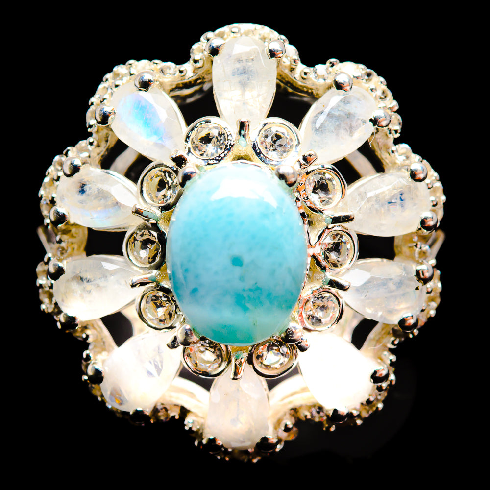 Larimar Rings handcrafted by Ana Silver Co - R9086-LMR-SIZE-9 - Photo 2