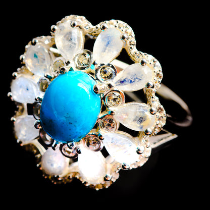 Turquoise Rings handcrafted by Ana Silver Co - R9086-TURQ-SIZE-9